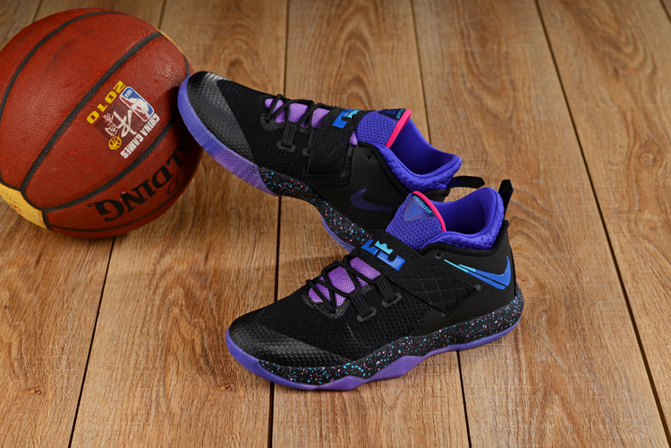 Men Nike LeBron Ambassador 10 Black Purple Shoes